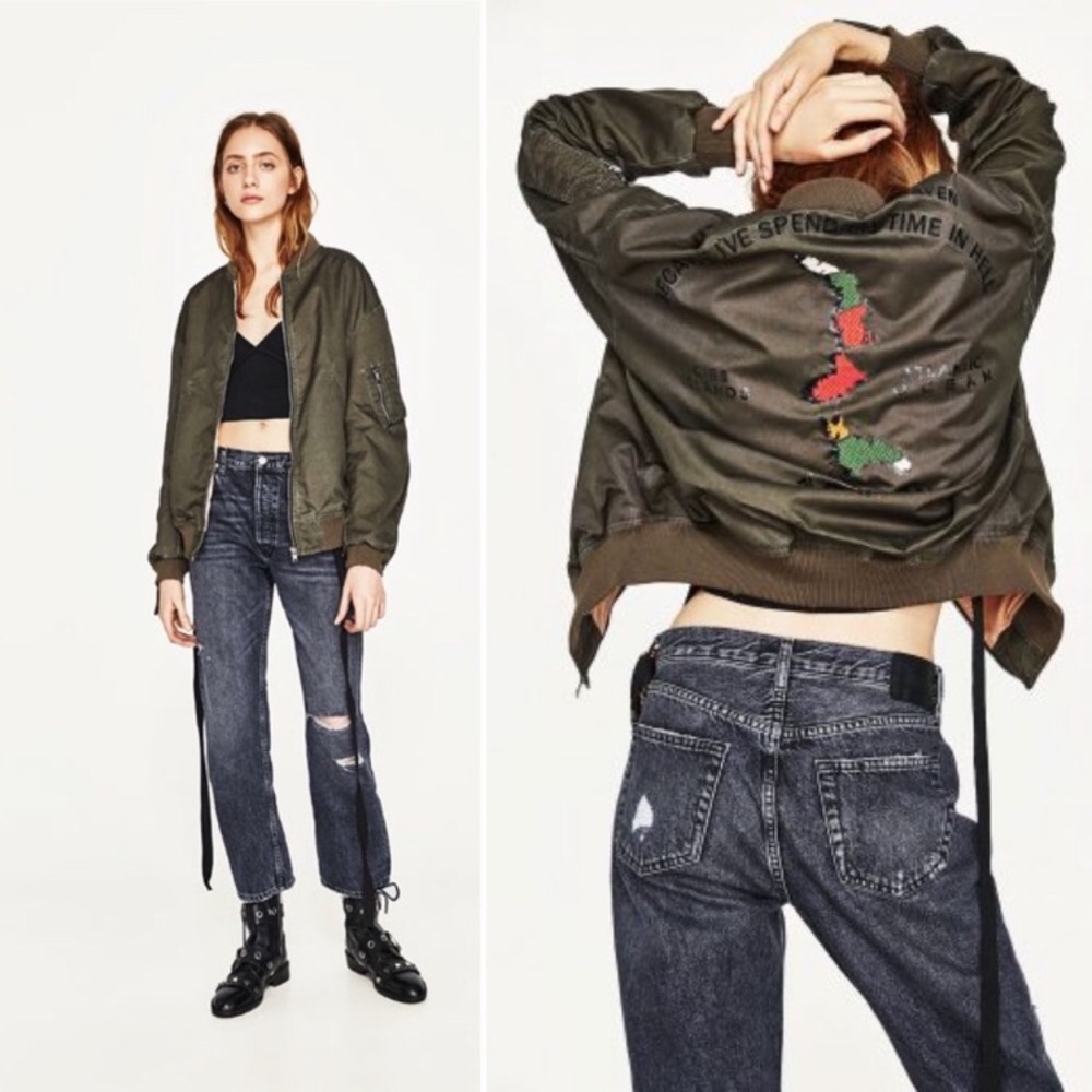 NWT ZARA THE SALVATION ARMY BOMBER JACKET - Picture 10 of 10